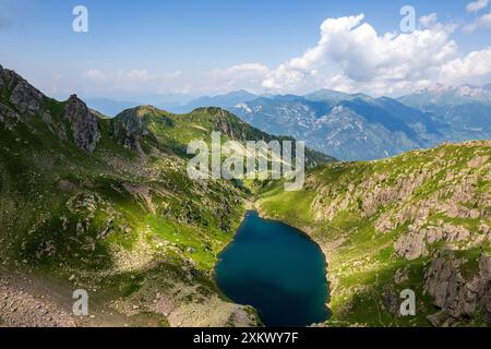 Lago Brutto dans la région de Lagorai, trentin alto adige, Alpes italiennes Banque D'Images