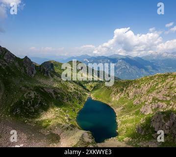 Lago Brutto dans la région de Lagorai, trentin alto adige, Alpes italiennes Banque D'Images