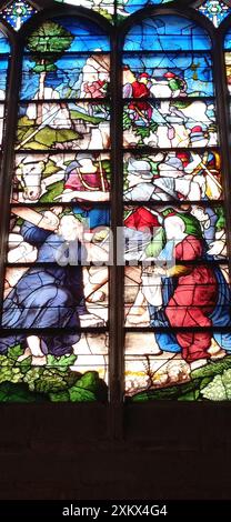 La cathédrale Saint-Maclou de Pontoise est une cathédrale catholique située à Pontoise dans le département français du Val-d'Oise en région Île-de-Fra Banque D'Images