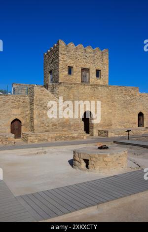 Temple de feu zoroastrien Atashgah du XVIIe siècle à Surakhany (Bakou), Azerbaïdjan Banque D'Images