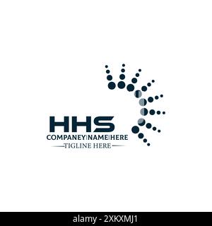 Logo HHS. DESIGN H H S. Lettre HHS blanche. Conception de logo de lettre HHS, H H S H H S conception de logo de lettre en OR, LOGO D'OR, TROIS, style. ensemble de lettres logo Illustration de Vecteur