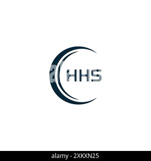 Logo HHS. DESIGN H H S. Lettre HHS blanche. Conception de logo de lettre HHS, H H S H H S conception de logo de lettre en OR, LOGO D'OR, TROIS, style. ensemble de lettres logo Illustration de Vecteur