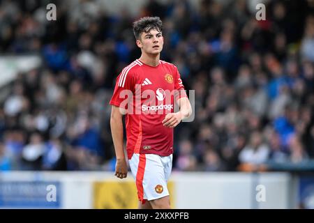 Chester, Royaume-Uni. 24 juillet 2024. Tyler Fredricson de Manchester United lors du match amical de pré-saison Chester vs Manchester United au Deva Stadium, Chester, Royaume-Uni, 24 juillet 2024 (photo par Cody Froggatt/News images) à Chester, Royaume-Uni le 24/7/2024. (Photo de Cody Froggatt/News images/Sipa USA) crédit : Sipa USA/Alamy Live News Banque D'Images