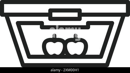 Image vectorielle d'icône de stockage des aliments. Convient pour les applications mobiles, les applications Web et les supports d'impression. Illustration de Vecteur