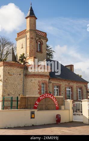 Musée Airborne de Sainte-mère-Église, France Banque D'Images