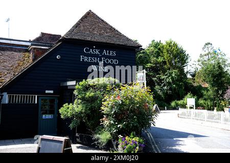 la taverne george et dragon, ville fordwich, sturry, canterbury, kent, royaume-uni juillet 2024 Banque D'Images