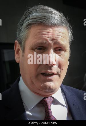 Sir Keir Starmer, QC, député, homme politique britannique, premier ministre, gros plan Banque D'Images