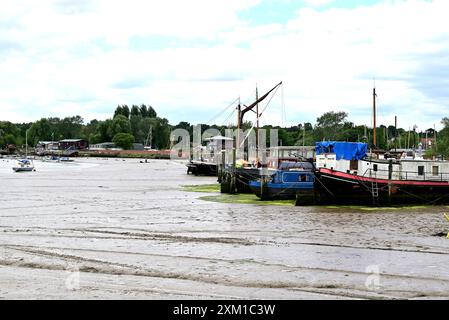 Autour du Royaume-Uni - Low Tide à Woodbridge, Suffolk, Royaume-Uni Banque D'Images