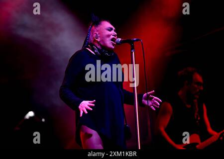 Concert de musique de chanteur italien - Loredana Berte - Ribelle Summer Tour 2024 Loredana Berte chant sur scène pendant Loredana Berte - Ribelle Summer Tour 2024, concert de musique de chanteur italien à Mirano, Venise, Italie, 22 juillet 2024 Mirano, Venise Mirano Summer Festival 2024 Italie Copyright : xEttorexGriffonix/xLiveMediax LPM 1454623 Banque D'Images