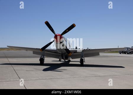 North American P-51 Mustang à Boundary Bay Canada Banque D'Images