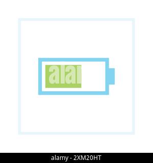 Icône de chargement de la batterie. Signe de niveau de charge. Récupération de charge rechargeable Illustration de Vecteur
