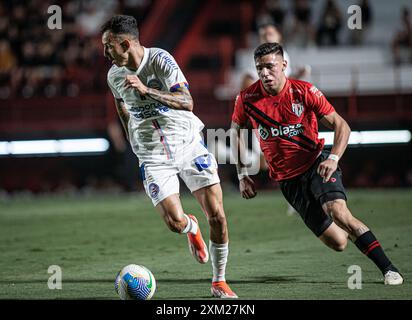 GO - GOIANIA - 07/24/2024 - BRÉSILIEN A 2024, ATLETICO-GO x BAHIA - joueur de BAHIA lors d'un match contre Atletico-GO au stade Antonio Accioly pour le championnat brésilien A 2024. Photo : Isabela Azine/AGIF (photo Isabela Azine/AGIF/SIPA USA) Banque D'Images