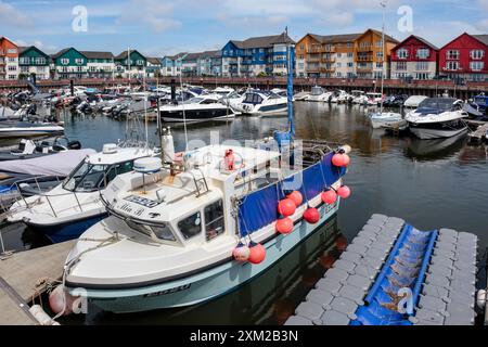 Port d'Exmouth, Devon Banque D'Images