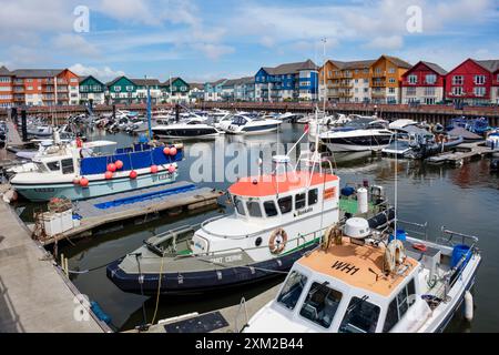 Port d'Exmouth, Devon Banque D'Images