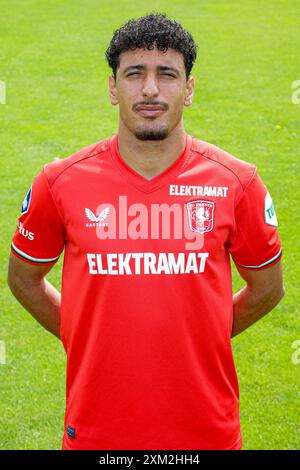 Hengelo, pays-Bas. 25 juillet 2024. HENGELO, PAYS-BAS - JUILLET 25 : Sayf Ltaief du FC Twente lors de la photoconférence du FC Twente à la FC Twente Heracles Academie le 25 juillet 2024 à Hengelo, pays-Bas. (Photo de Broer van den Boom/Orange Pictures) crédit : Orange pics BV/Alamy Live News Banque D'Images