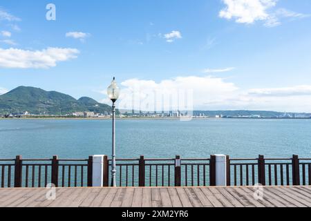 Tamsui Fisherman's Wharf et Bali District à New Taipei City, Taiwan Banque D'Images