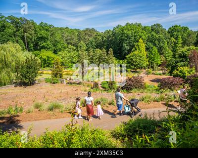 Jardin botanique d'État de Géorgie, qui fait partie de l'Université de Géorgie à Athènes, GA États-Unis Banque D'Images