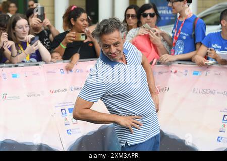 Giffoni Vallepiana, Italie, 25/07/2024, Giffoni Vallepiana Giffoni Festival 2024 Photocall Incanto, sur la photo : Stefano Pesce Banque D'Images