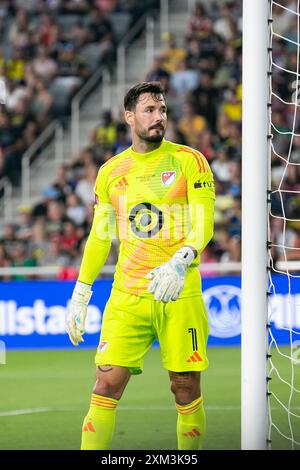 Columbus, Ohio, États-Unis. 24 juillet 2024. Gardien de but de la MLS Roman Burki de la VILLE DE Louis SC (1). Le MLS All-Star Game entre MLS et Liga MX à Lower.com Field. Crédit : Kindell Buchanan/Alamy Live News Banque D'Images