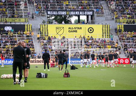 Columbus, Ohio, États-Unis. 24 juillet 2024. Le MLS All-Star Game entre MLS et Liga MX à Lower.com Field. Crédit : Kindell Buchanan/Alamy Live News Banque D'Images