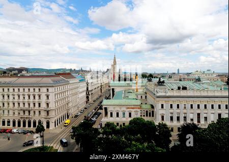 Wien Blick über Parlament Banque D'Images