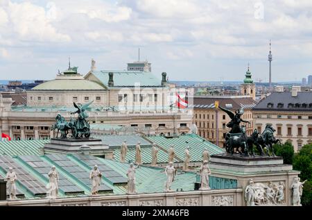 Wien Blick über Parlament Banque D'Images