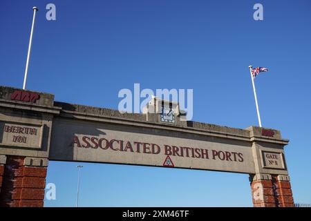 Southampton Angleterre 18 janvier 20224 - entrée au quai 101 City Cruise terminal à Southampton Royaume-Uni. Associated British ports Banque D'Images