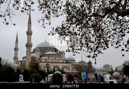 Cimetières Eyup Sultan (ottoman) à Istanbul, Turquie Banque D'Images