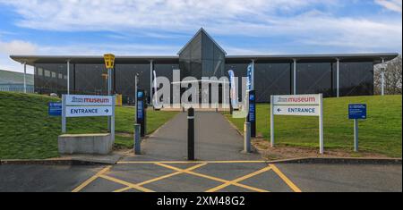 L'entrée du Royal Air Force Museum Midlands, Cosford, Shifnal, Shropshire, Angleterre, ROYAUME-UNI Banque D'Images