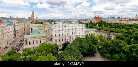 Wien von Oben, Panorama du Parlement Banque D'Images