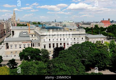 Parlament Wien von Oben, Panorama Banque D'Images