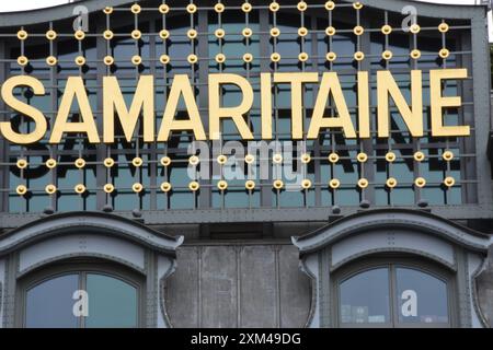 Le Bâtiment de la Samaritaine à Paris Banque D'Images