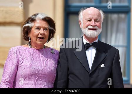 Richard Gaul mit Ehefrau Sibylle Zehle BEI der Eröffnung der Bayreuther Festspiele im Festspielhaus in Bayreuth am 25.07.2024 *** Richard Gaul avec son épouse Sibylle Zehle lors de l'ouverture du Festival de Bayreuth au Festspielhaus de Bayreuth le 25 07 2024 Banque D'Images