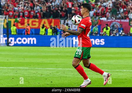 Hambourg, Allemagne. 05 juillet 2024. Joao Cancelo (20 ans) du Portugal lors d'un match de football entre les équipes nationales de France, appelé les bleus et le Portugal dans un quart de finale du tournoi UEFA Euro 2024, le vendredi 5 juillet 2024 à Hambourg, Allemagne . Crédit : Sportpix/Alamy Live News Banque D'Images