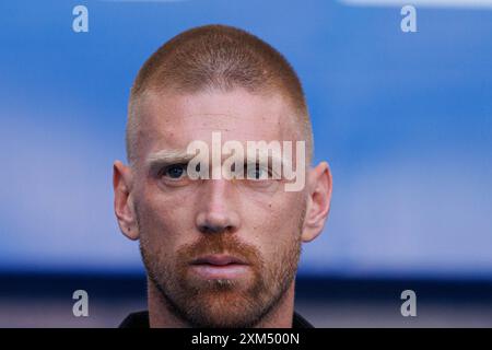 Poznan, Pologne. 21 juillet 2024. Bartosz Salamon (Lech Poznan) vu lors du match PKO BP Ekstraklasa entre les équipes de Lech Poznan et Gornik Zabrze au stade Enea. Lech Poznan vs Gornik Zabrze (score final 2:0) (photo Maciej Rogowski/SOPA images/Sipa USA) crédit : Sipa USA/Alamy Live News Banque D'Images