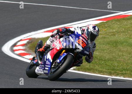 Danny Kent - McAMS Racing Yamaha - Rider numéro 52 sur Yamaha lors de la manche British Superbikes (BSB) 2024 à Brands Hatch en juillet 2024 Banque D'Images