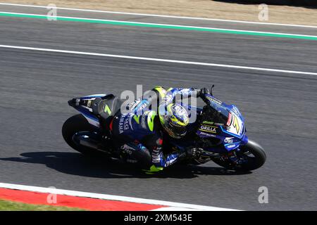 Ryan Vickers - OMG Grilla Racing Yamaha - Rider numéro 7 sur Yamaha lors de la manche British Superbikes (BSB) 2024 à Brands Hatch en juillet 2024 Banque D'Images