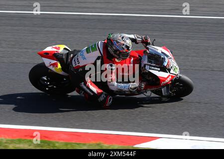 Glenn Irwin - Hager PBM Ducati - Rider numéro 2 sur une Ducati lors de la manche British Superbikes (BSB) 2024 à Brands Hatch en juillet 2024 Banque D'Images