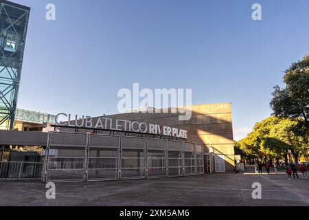 Estadio Mas Monumental (Antonio Vespucio Liberti), domicile du Club Atletico River plate. Banque D'Images