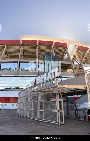 Estadio Mas Monumental (Antonio Vespucio Liberti), domicile du Club Atletico River plate. Banque D'Images