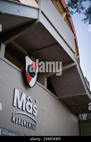 Estadio Mas Monumental (Antonio Vespucio Liberti), domicile du Club Atletico River plate. Banque D'Images