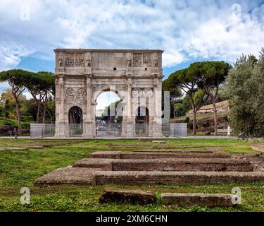 Arc de Constantin à Rome Banque D'Images