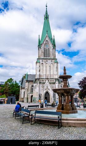 Cathédrale Domkirke à Kristiansand, dans le sud de la Norvège Banque D'Images