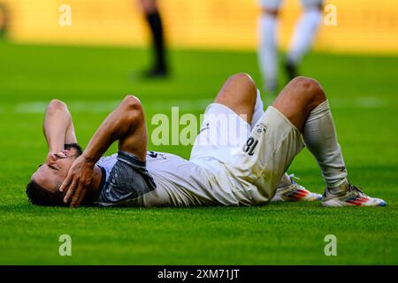 Broendby, Danemark. 25 juillet 2024. Ilir Blakcori (18 ans) de Llapi vu lors du match de qualification de l'UEFA Conference League entre Broendby IF et Llapi au Broendby Stadion à Broendby. Crédit : Gonzales photo/Alamy Live News Banque D'Images