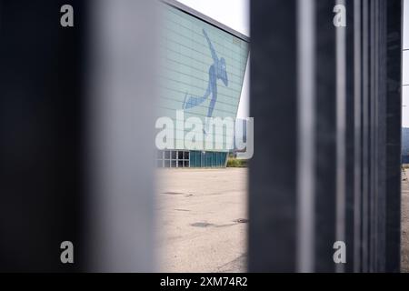 Torino, Italie. 26 juillet 2024. Vue générale du Lingotto ovale, le Lingotto ovale accueillera des compétitions de patinage de vitesse lors des Jeux olympiques d'hiver de 2030, qui se tiendront dans les Alpes françaises. L'annonce a été faite lors de la 142e session plénière du CIO - vendredi 26 juillet 2024. Sport - soccer . (Photo de Marco Alpozzi/Lapresse) crédit : LaPresse/Alamy Live News Banque D'Images