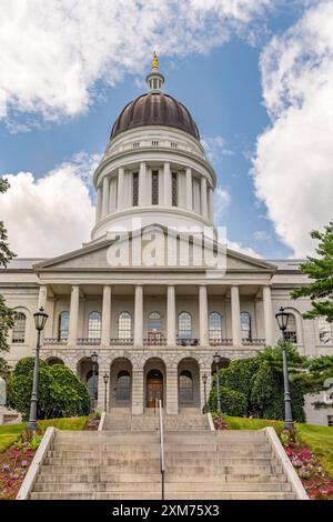 State Capitol Building à Augusta, Maine Banque D'Images