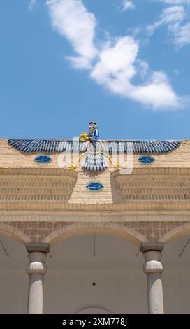 Yazd, Iran - Mai 2019 : temple de feu d'Ateshkadeh Zoroastrian à Yazd Banque D'Images