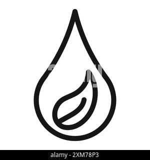 Icône hypoallergénique vecteur d'art de ligne noire dans le signe de collection d'ensemble de contour noir et blanc Illustration de Vecteur