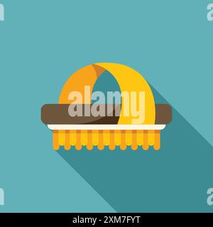 Pierre ponce pour éliminer les callosités, hygiène personnelle et concept de soins des pieds Illustration de Vecteur