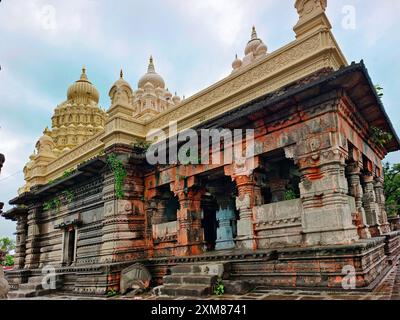 25 juillet 2024, Saswad, Inde, ancien temple de Sangameshwar, ancien temple de Sangameshwar. Banque D'Images
